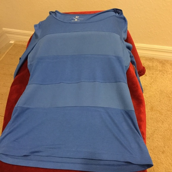 NY and Company Royal Blue‎ Polyester Trim Top NEW - Picture 2 of 4